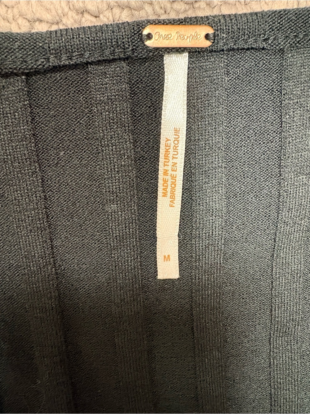 Free People Ribbed Button Up Top - Picture 4 of 4